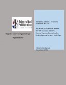Reporte sobre el Aprendizaje Significativo