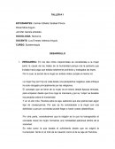 TALLER # 1 Epistemología