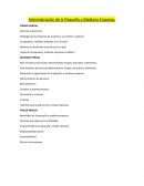 Administración de la pequeña y mediana empresa