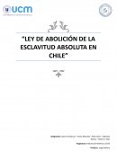Ley de abolición de la esclavitud absoluta en Chile