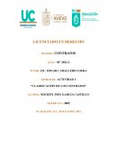 EL CONTRATO Y SUS CLASIFICACIONES