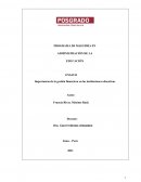 Importancia de la gestión financiera en las instituciones educativas