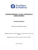 Actividad colaborativa - en clase : Introducción al análisis estadístico