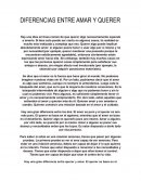 Diferencias entre amar y querer