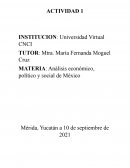 Análisis económico, político y social de México