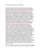 ENSAYO SOBRE EL PERIODO DEL PORFIRIATO