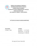 Actitud en cultura de valores universitaria