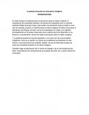 La práctica docente en educación indígena