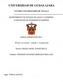 Administracion 1 Unidad 2 - Planeación