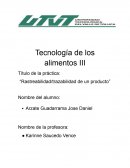 Rastreabilidad/trazabilidad de un producto”