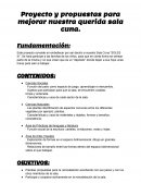 Proyecto y propuestas para mejorar nuestra querida sala cuna