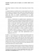 Inequidad de genero paralas mujeres en el entorno laboral de las empresas