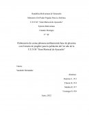 Elaboración de crema jabonosa antibacteriala base de glicerina con Extracto de jengibre para la población del 3er año de la U.E.N.M “Gran Mariscal de Ayacucho”