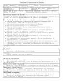 FORMATO FUNCIONES Y DESCRIPCION DE PUESTOS MECÁNICO DE MANTENIMIENTO