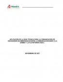 APLICACIÓN DE LA GUÍA TÉCNICA PARA LA COMUNICACIÓN DE ESCENARIOS DE EMERGENCIA ENTRE LA EMBARCACIÓN BGPD II LA BAMBA Y LA PLATAFORMA KAB-C