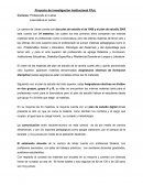 Proyecto de investigación Institucional FFyL