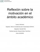 Reflexión sobre la motivación universitaria