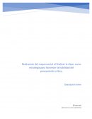 Realización del mapa mental al finalizar la clase