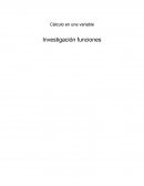 Cálculo en una variable Investigación funciones