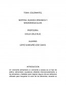 COLORANTES. MATERIA: QUIMICA ORGANICA Y MACROMOLECULAR