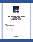 RELACIONES LABORALES E INDUTRIALES