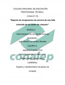 Reporte de recuperación de servicio de una falla simulada de un centro de cómputo