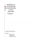 Programa de actualización en gestión para la alta dirección