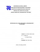 IMPORTANCIA DE LA REALCIÓN ENTRE LA ORGANIZACIÓN Y SU ENTORNO
