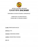 INFORME SOBRE “EL PROBLEMA ECONÓMICO”