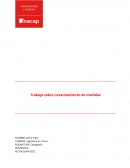 Topografia. Trabajo sobre Levantamiento de medidas