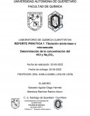 Titulación acido-base a microescala: Determinación de la concentración de HCl y Na2CO3
