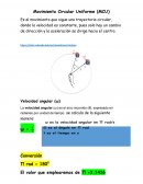 Movimiento Circular Uniforme (MCU)
