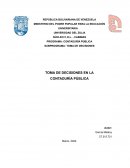 TOMA DE DECISIONES EN LA CONTADURÍA PÚBLICA
