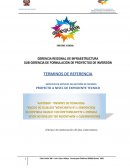 SUB GERENCIA DE FORMULACIÓN DE PROYECTOS DE INVERSIÓN