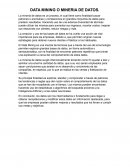 DATA MINING O MINERIA DE DATOS.
