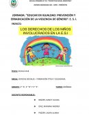 Educar en igualdad: Prevención y erradicación de la violencia de género