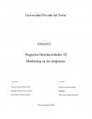 Marketing en los Negocios Internacionales