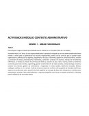Actividades módulo contexto administrativo