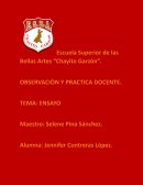 OBSERVACIÒN Y PRACTICA DOCENTE