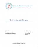 INFORME DERECHO ROMANO