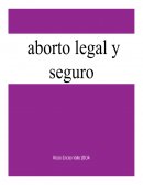 Aborto legal y seguro