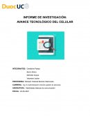 Avance tecnologico celular