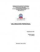 La valoración personal