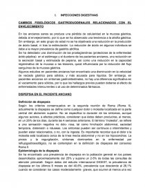 CAMBIOS FISIOLÓGICOS GASTRODUODENALES RELACIONADOS CON EL ENVEJECIMIENTO. Página 1