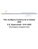 Plan de Mejora Continua de la Calidad