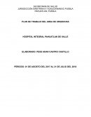 PLAN DE TRABAJO DEL AREA DE URGENCIAS