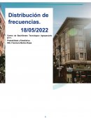 Distribucion de Frecuencia