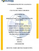 DERIVADAS PARCIALES E IMPLEMENTACIÓN EN PYTHON