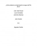 ¿Cómo afecta la contaminación al agua del Rio Sinú?