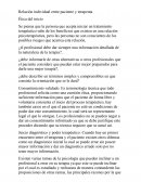 Relación individual entre pacientes y terapeuta